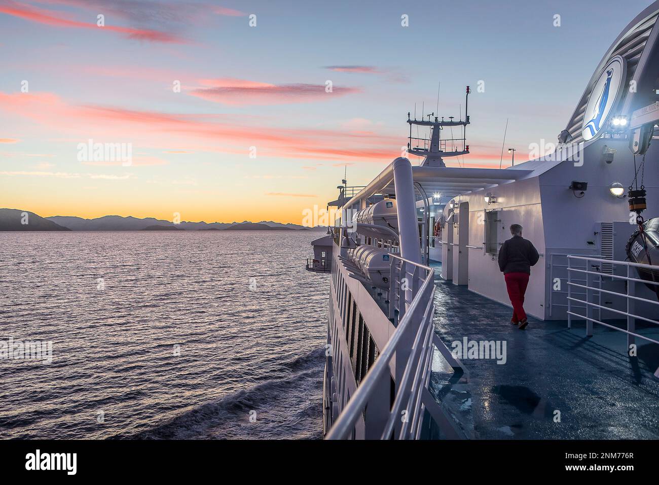 Ventus Kreuzfahrt Schiff im Canal Beagle (Nordwesten), PN Alberto De Agostini, Feuerland, Patagonien, Chile Stockfoto