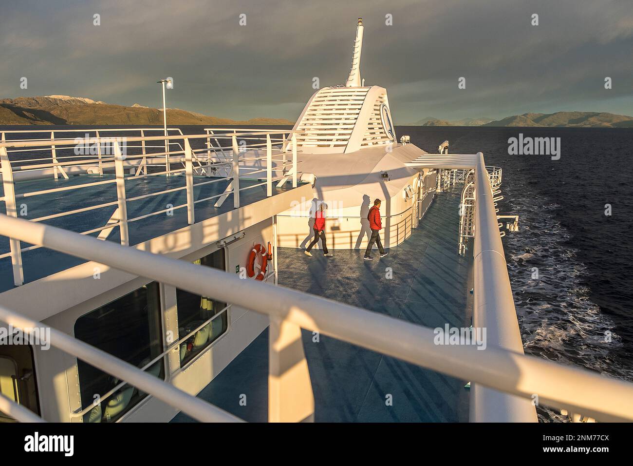 Ventus Kreuzfahrt Schiff im Canal Beagle (Nordwesten), PN Alberto De Agostini, Feuerland, Patagonien, Chile Stockfoto