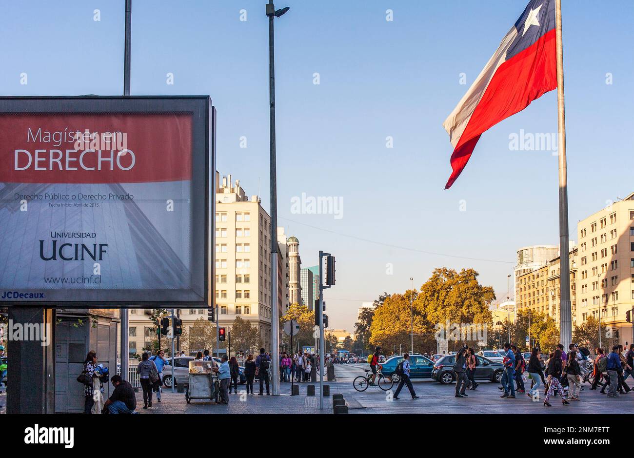 Plaza de la Ciudadania, Santiago. Chile. Stockfoto