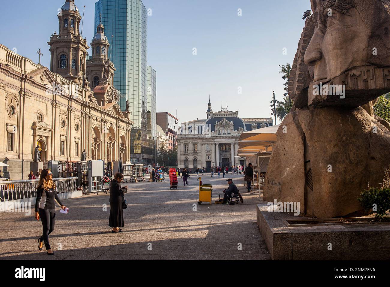 Plaza de Armas, Santiago. Chile. Stockfoto