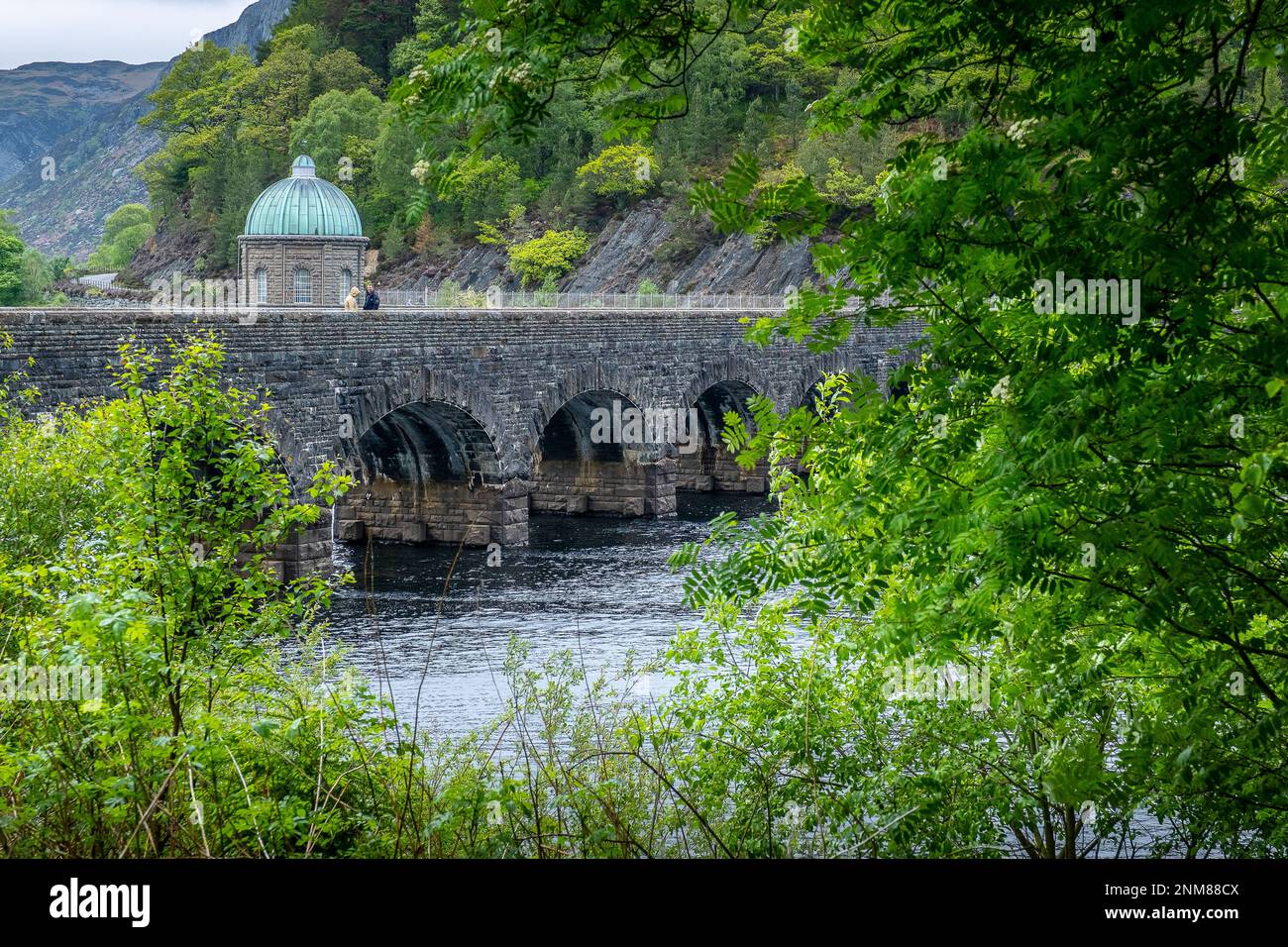 Garreg ddu Reservoir an Elan Valley, Powys, Wales Stockfoto