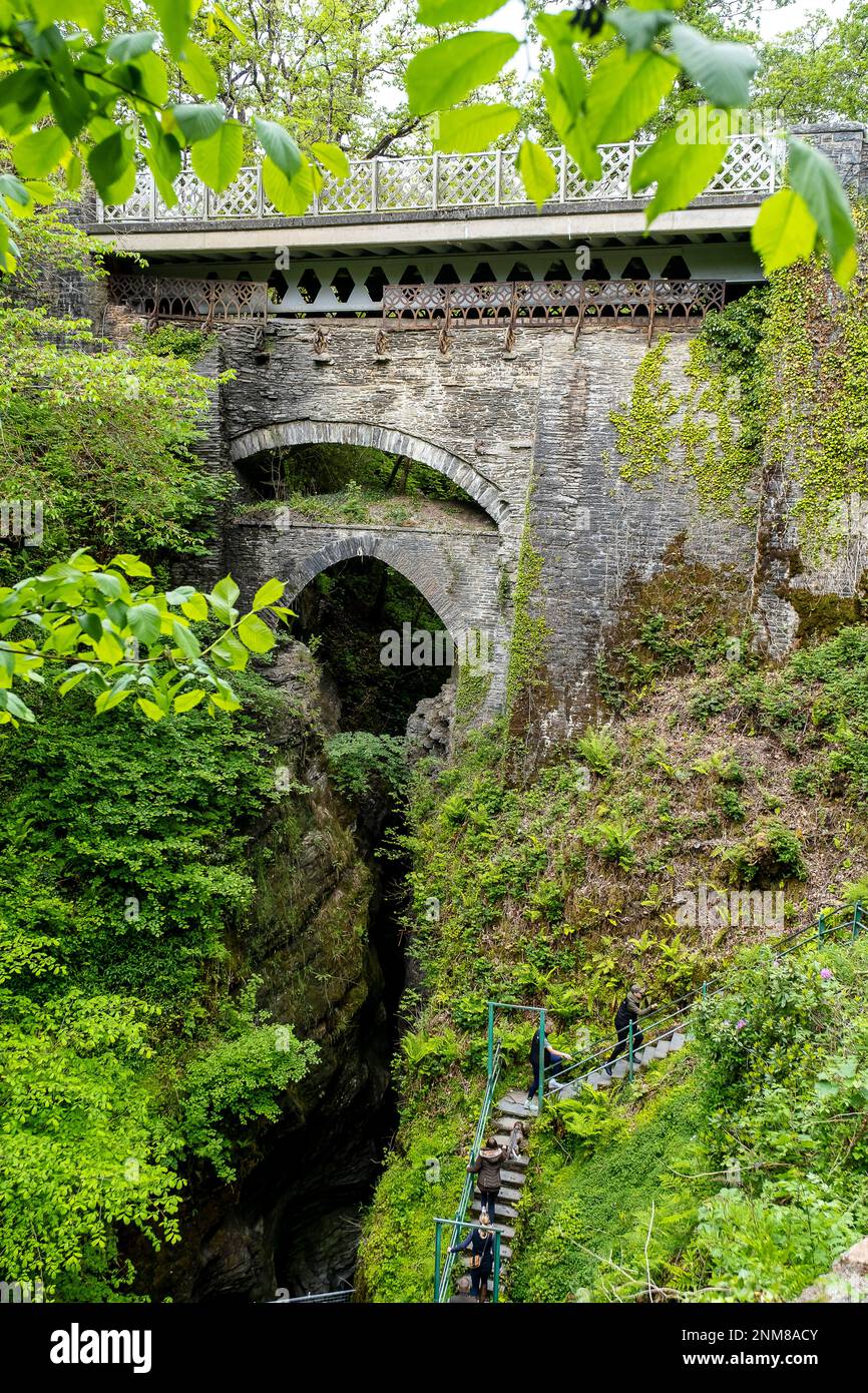Devil's Bridge, Pontarfynach, Wales Stockfoto