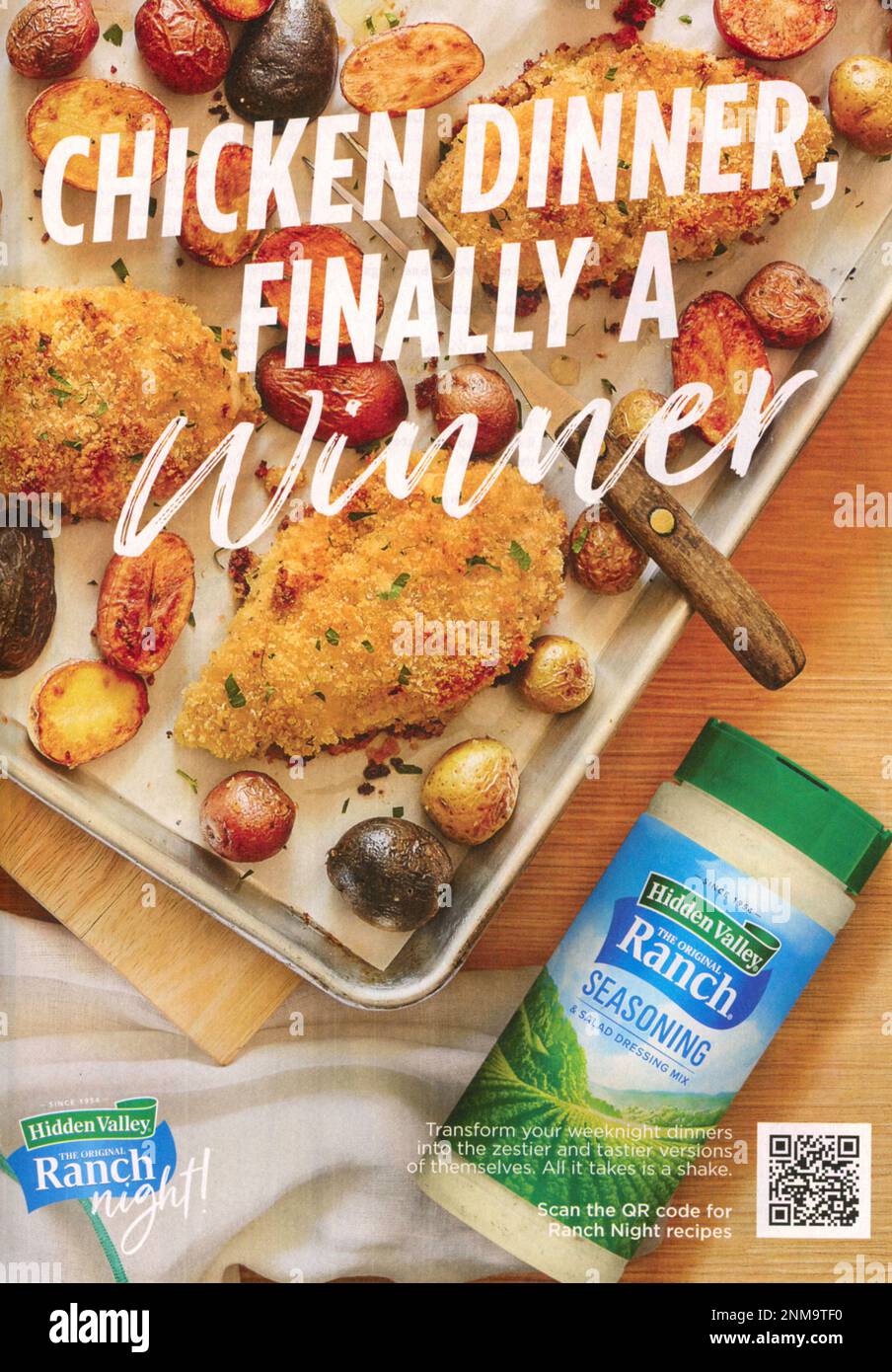 „Taste of Home“ Feb./März Zeitschriftenwerbung 2023, USA Stockfoto