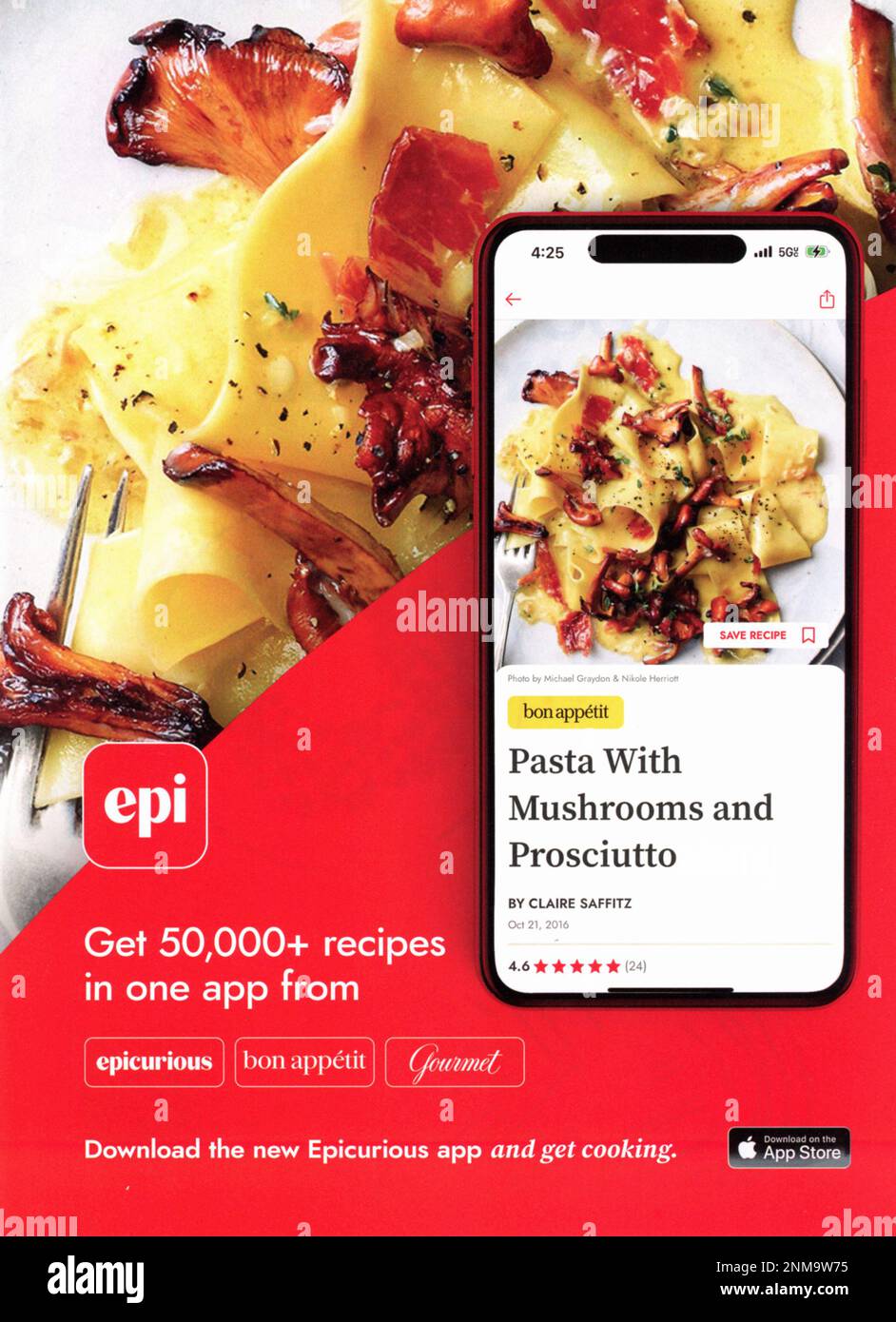 „Bon Petite“ Zeitschriftenwerbung vom Februar 2023, USA Stockfoto