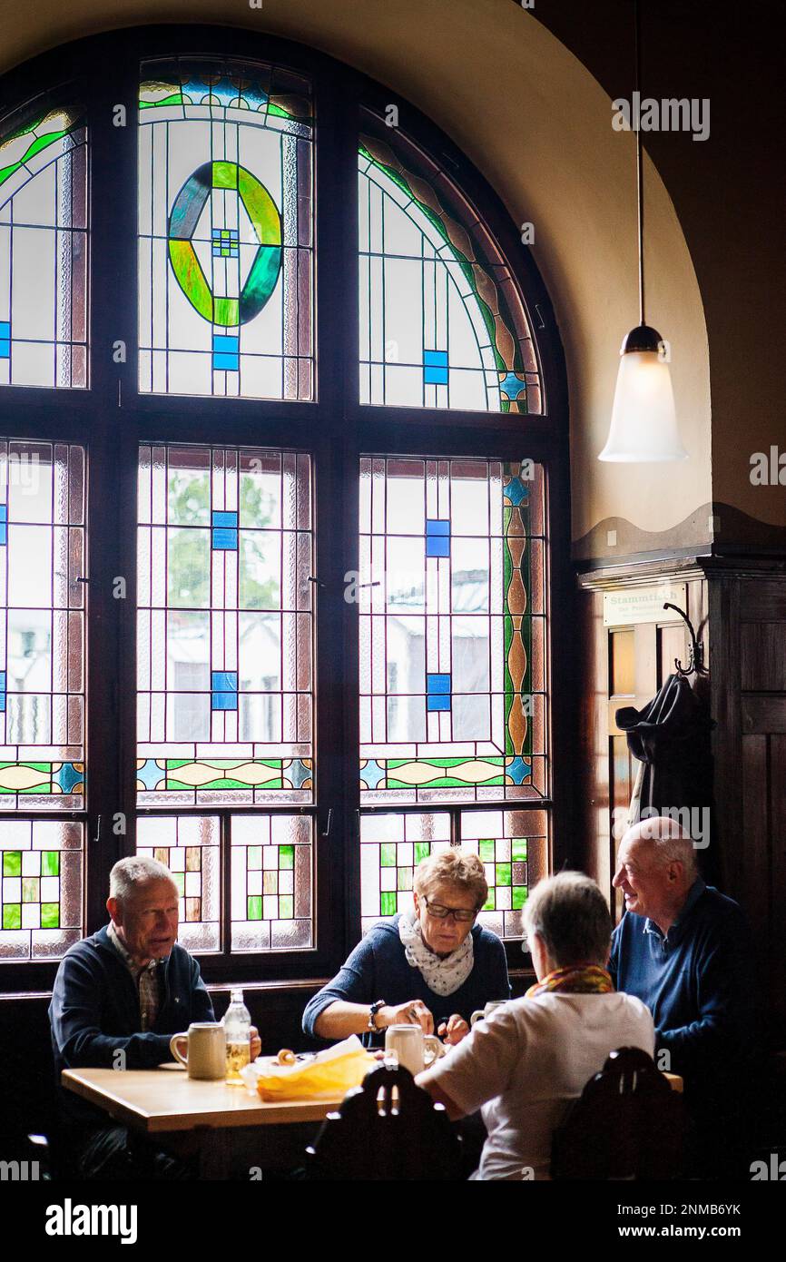 Augustiner Brau, Brauerei, Salzburg, Österreich Stockfoto