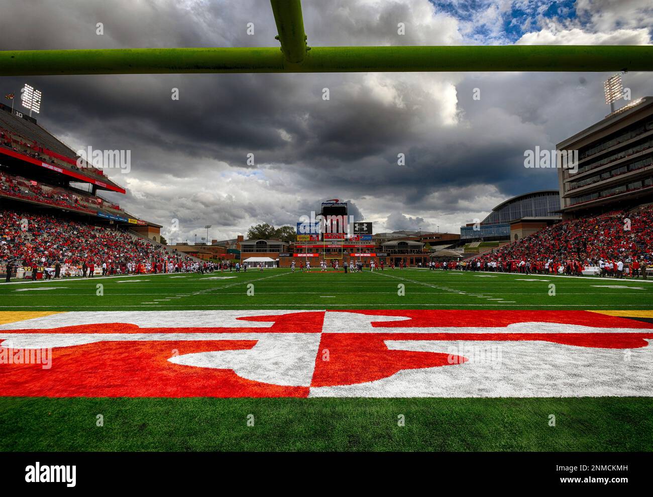 COLLEGE PARK, MD - OCTOBER 30: An 18 frame composite high dynamic range (HDR) image during the Indiana Hoosiers game versus the Maryland Terrapins on October 30, 2021 at Capital One Field at Maryland Stadium in College Park, MD. (Photo by Mark Goldman/Icon Sportswire) (Icon Sportswire via AP Images) Stockfoto