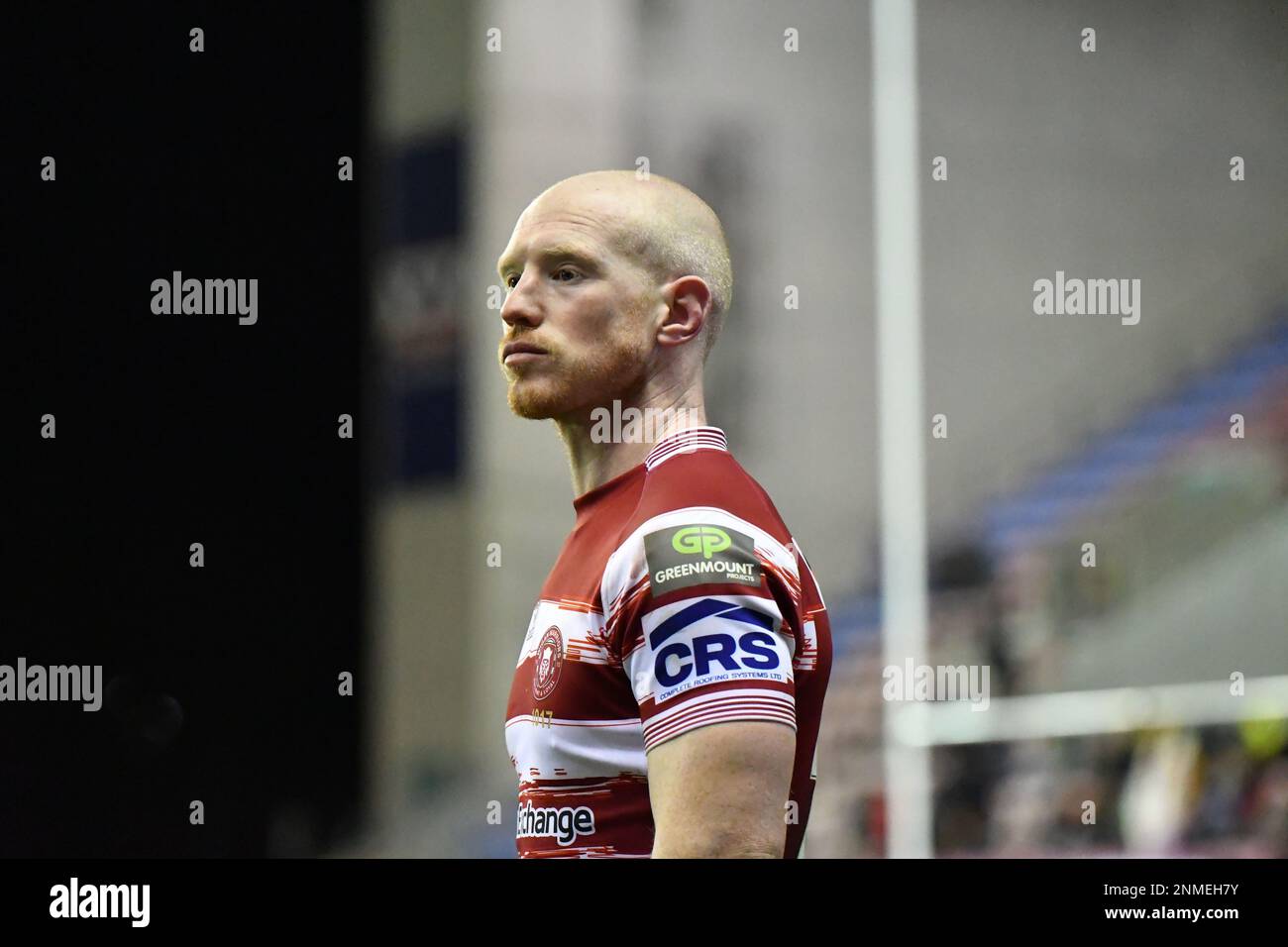 DW Stadium, Wigan, England. 24. Februar 2023 Betfred Super League, Wigan Warriors gegen Wakefield Trinity; Betfred Super League Match zwischen Wigan Warriors und Wakefield Trinity, Guthaben: Mark Percy/Alamy Live News Stockfoto