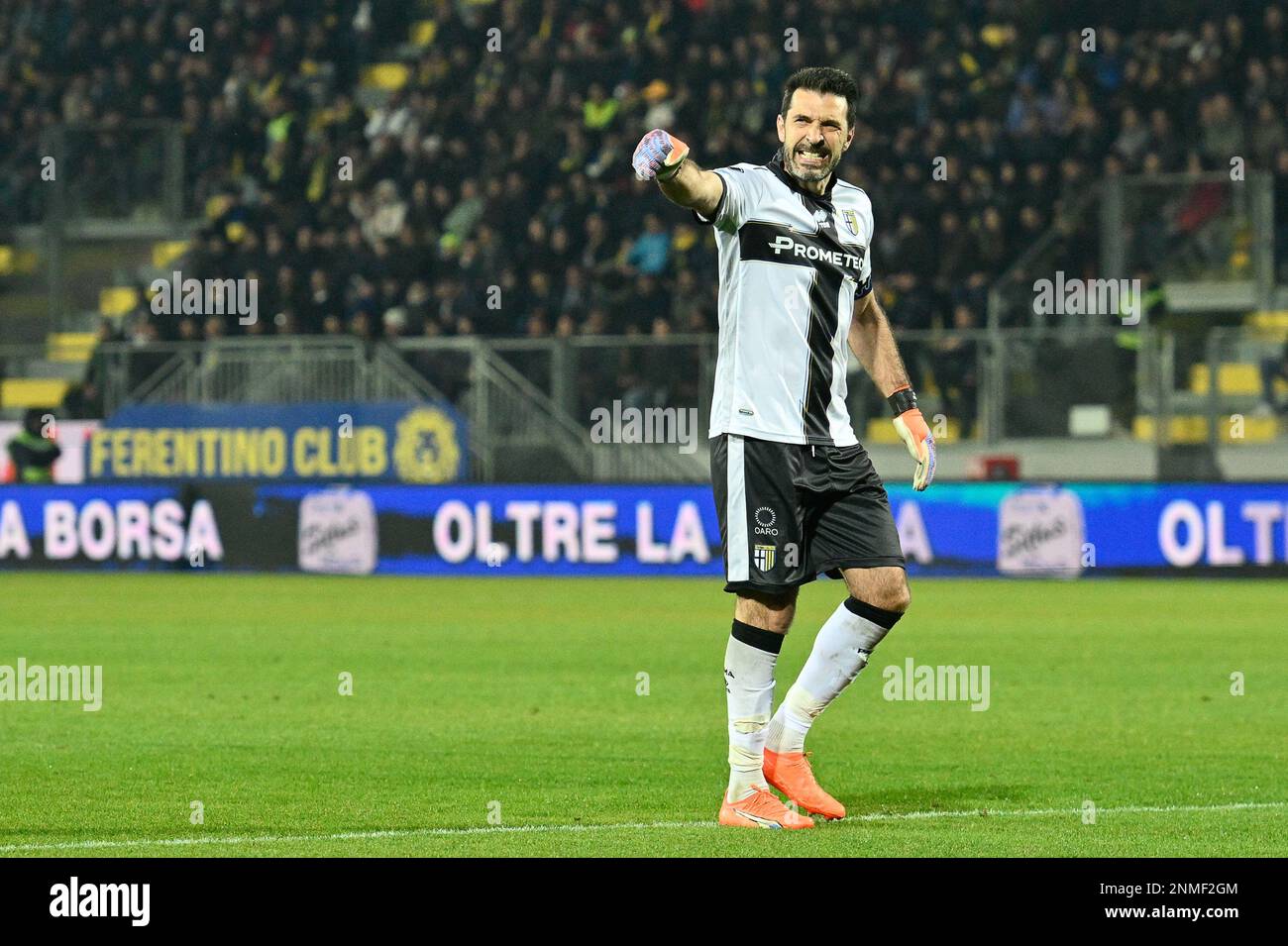 Gianluigi Buffon von Parma während des Spiels der Serie B League 2022 2023, Benito Stirpe Stadium, Frosinone gegen Parma, 24. Februar 2023 (Foto: AllShotLive/Sipa USA) Guthaben: SIPA USA/Alamy Live News Stockfoto