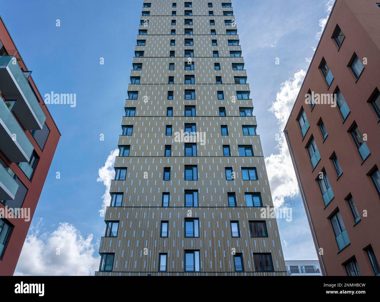 Moderne Architektur und Sozialwohnungen in Berlin Stockfoto