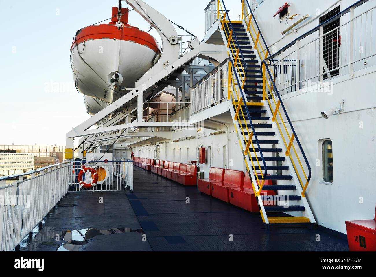 Die Fahrt mit der russischen Fähre und dem Kreuzfahrtschiff Princess Anastasia über die Ostsee von Helsinki-St. Petersburg-Tallin-Stockholm-Helsinki ist Stockfoto