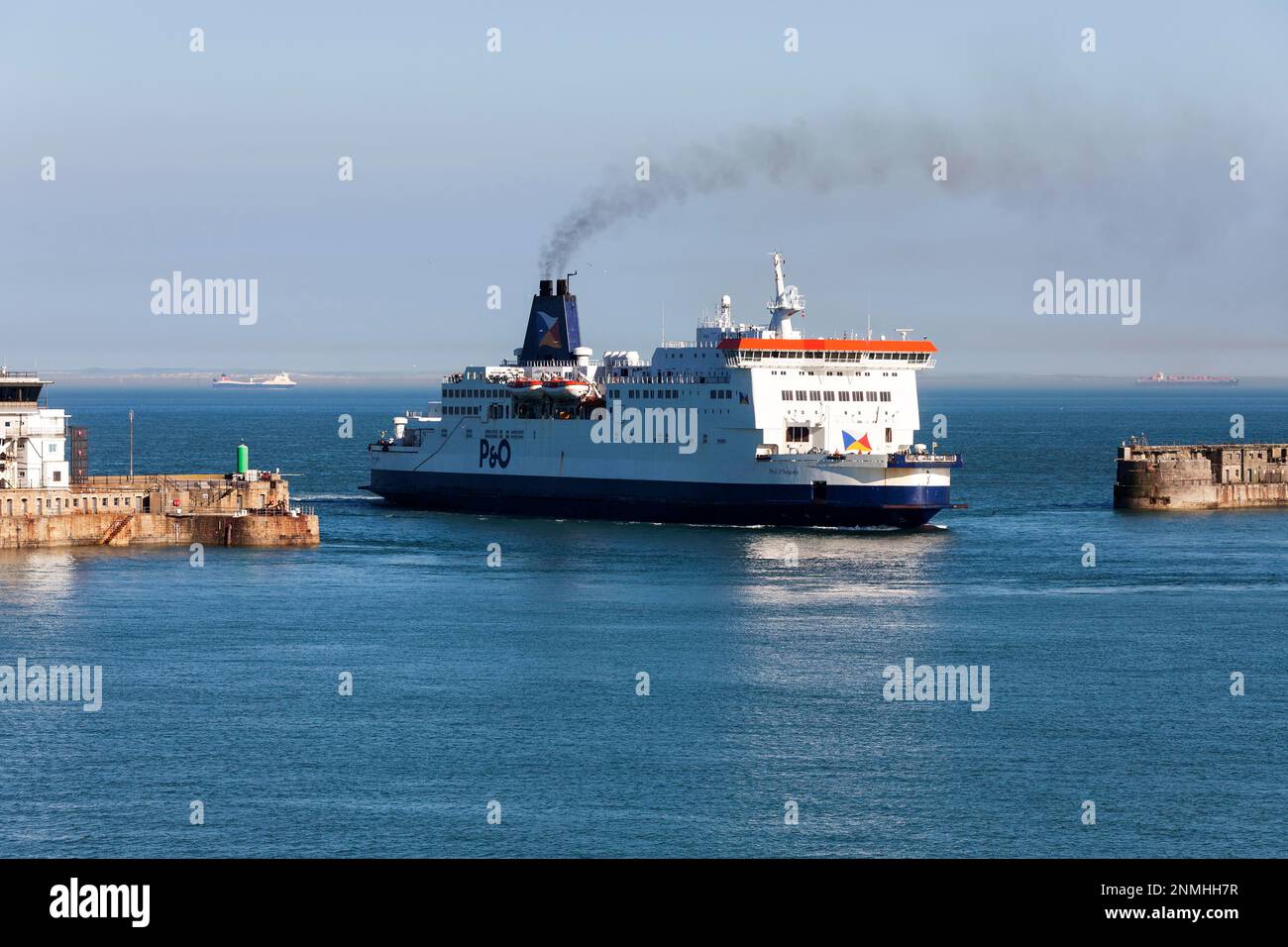 Fähre, Hafen, Dover, England, Großbritannien Stockfoto