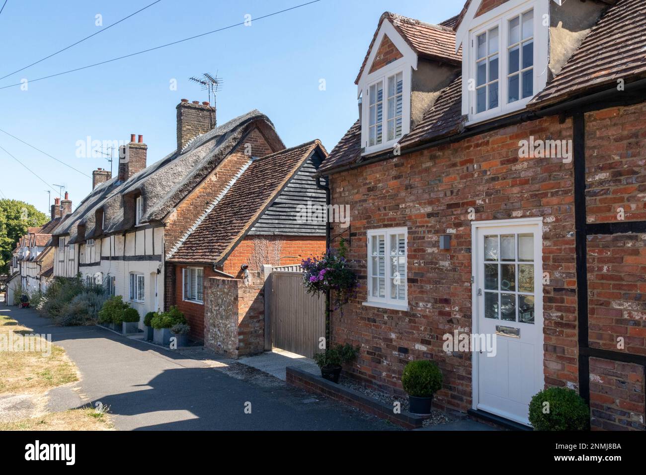 Englische Hütten in Wendover, Buckinghamshire Stockfoto