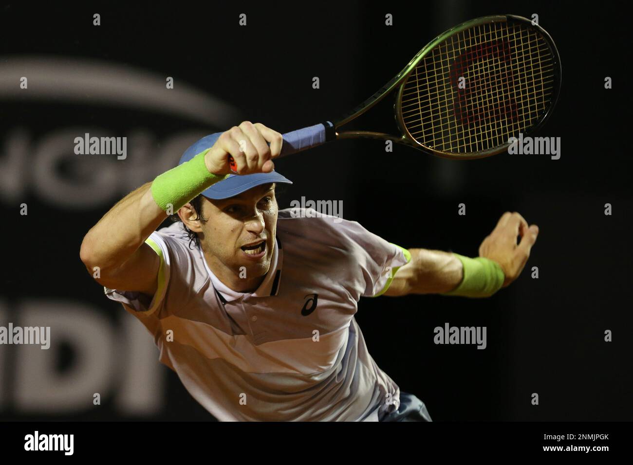 Rio de Janeiro, Brasilien, 24. Februar 2023. Jockey Club Brasileiro, ATP 500 Rio Open, Tag 5; Nicolas Jarry (CHI) spielt gegen Sebastian Baez (ARG). Foto: Daniel Castelo Branco/DiaEsportivo/Alamy Live News Stockfoto