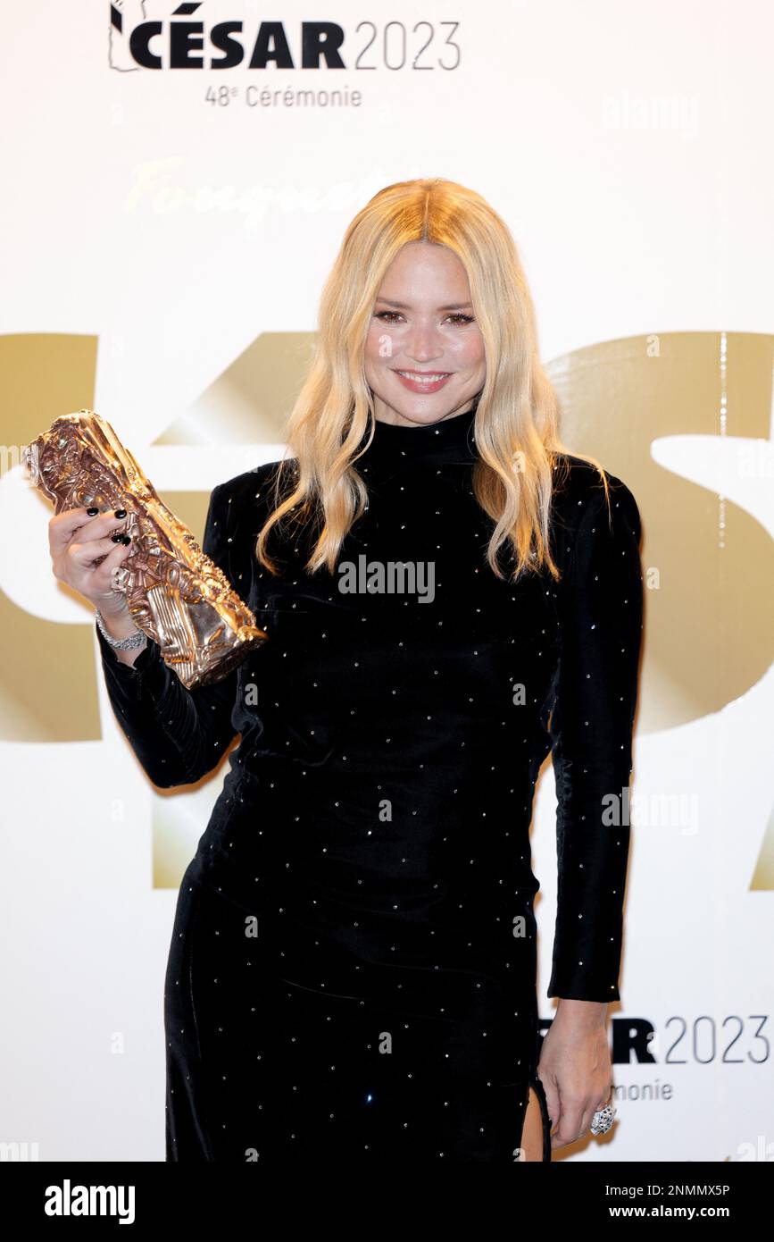 Virginie Efira nimmt am 24. Februar 2023 im Restaurant Fouquet's in Paris am Gala Diner im Anschluss an die Cesar-Zeremonie 48. (französische Kinoauszeichnung) Teil. Foto: David Boyer/ABACAPRESS.COM Stockfoto