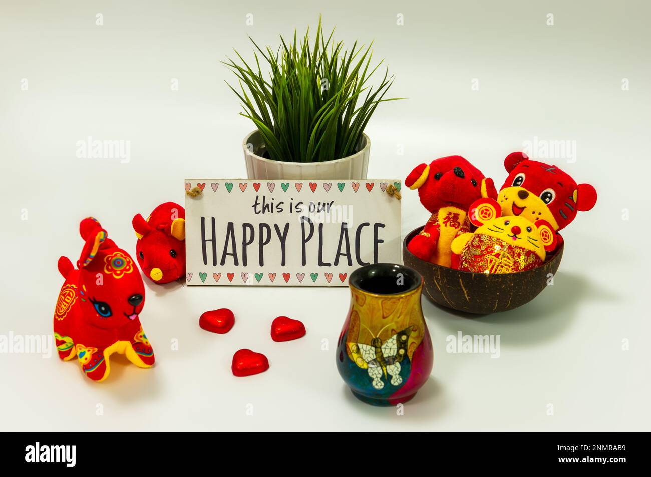 Das ist unser Happy Place Stockfoto