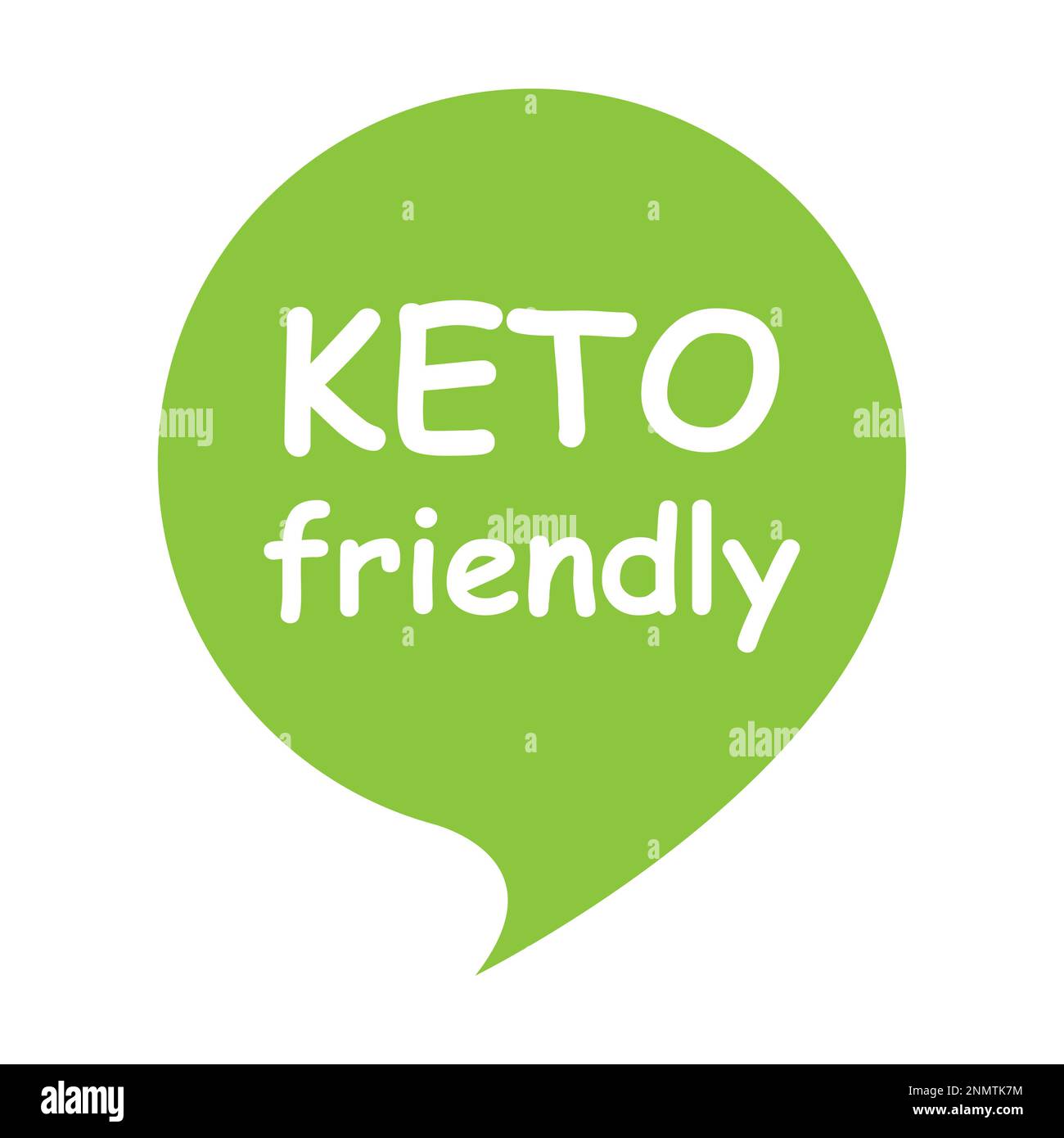 keto Friendly Diät gesunde Lebensmittel Label Symbol Vektor für Grafikdesign, Logo, Website, soziale Medien, mobile App, Darstellung der Benutzeroberfläche Stock Vektor
