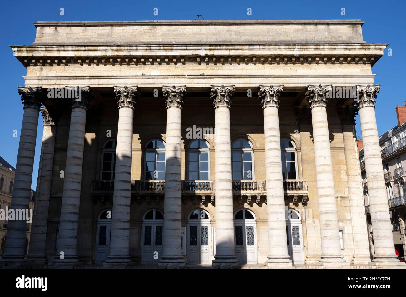Blick auf das Grand Theatre in Dijon, Frankreich Stockfoto