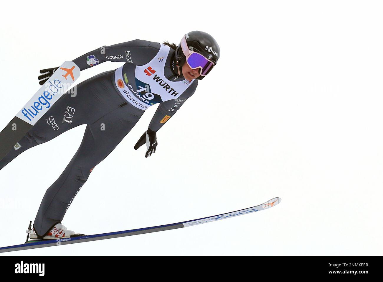 24. Februar 2023, Planica Hill, Planica, Slowenien; 2023 FIS World Championships Nordic Ski; Frauen Nordic Combined, 19 GIANMOENA Veronica ITA Stockfoto