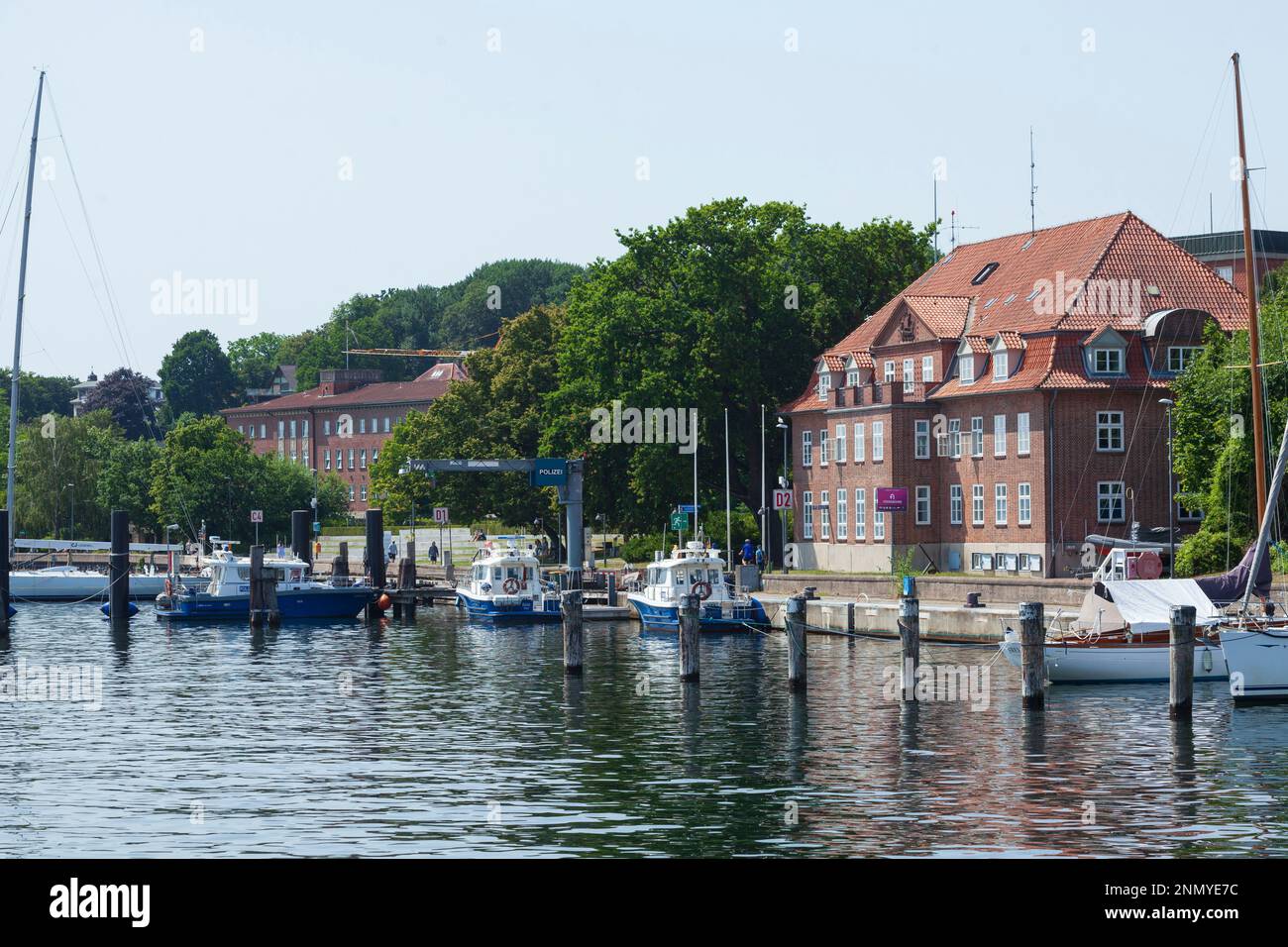 Uferpromenade, Kiel Fjord, Kiel, Schleswig-Holstein, Deutschland Stockfoto