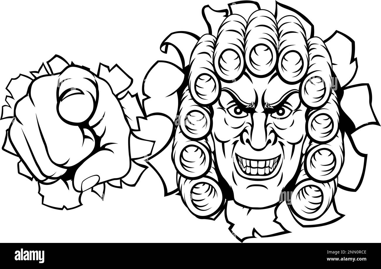 Richter Zeichentrickfigur Stock Vektor