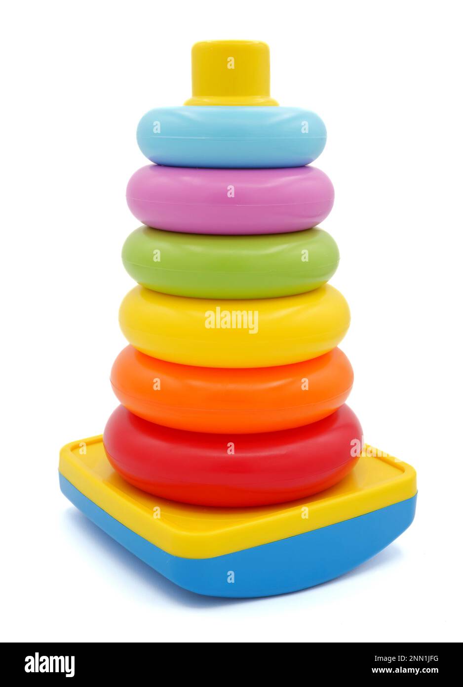 Bunte Pfählerringe Stockfoto