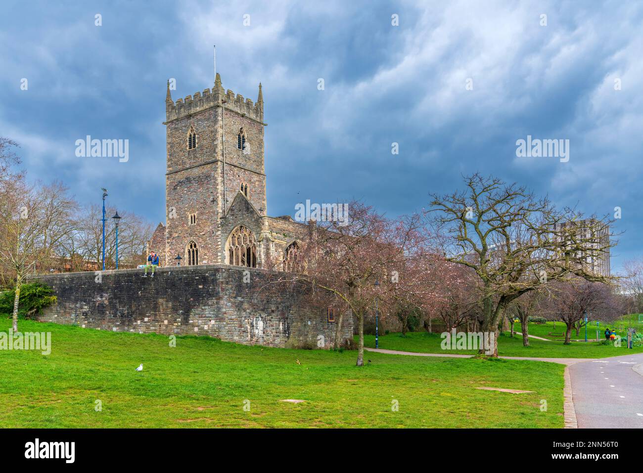 St. Peter's Church at Castle Park, Bristol, England, Großbritannien, Europa Stockfoto