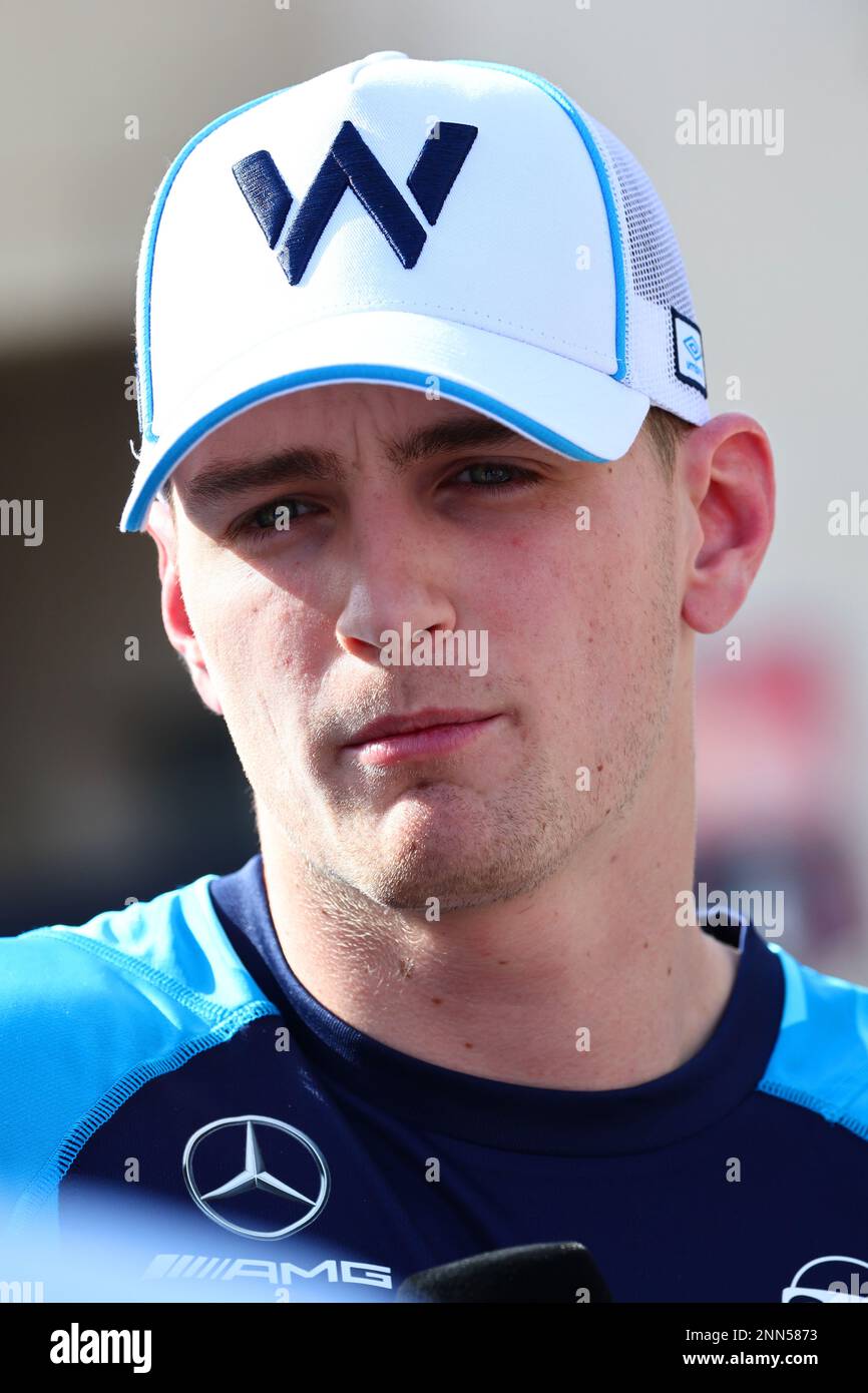 Sakhir, Bahrain. 25. Februar 2023 Logan SarSergeant (USA) Williams Racing. Formula One Testing, Day Three, Samstag, 25. Februar 2023. Sakhir, Bahrain. Kredit: James Moy/Alamy Live News Stockfoto