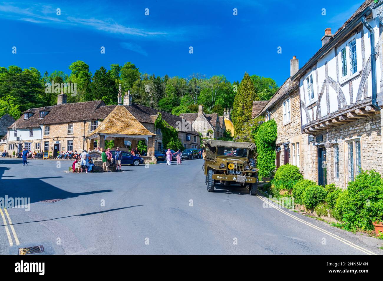 Castle Combe, Cotswolds, Wilttshire, England, Vereinigtes Königreich, Europa Stockfoto