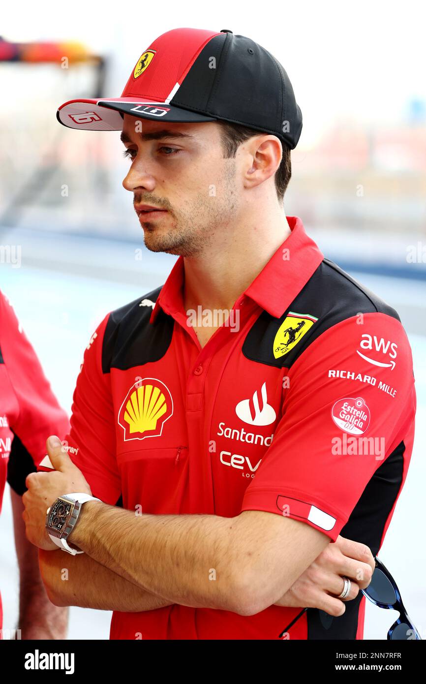 Sakhir, Bahrain. 25. Februar 2023 Charles Leclerc (MON) Ferrari. 25.02.2023. Formel-1-Test, Sakhir, Bahrain, Tag Drei. Das Foto sollte wie folgt lauten: XPB/Press Association Images. Kredit: XPB Images Ltd/Alamy Live News Stockfoto
