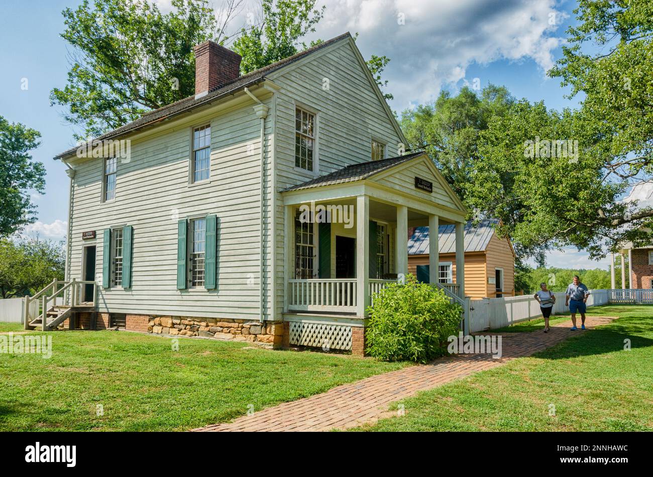 Plunkett-Meeks-Laden. Appomattox County. Virginia Appomattox Gerichtsgebäude, Virginia. Stockfoto