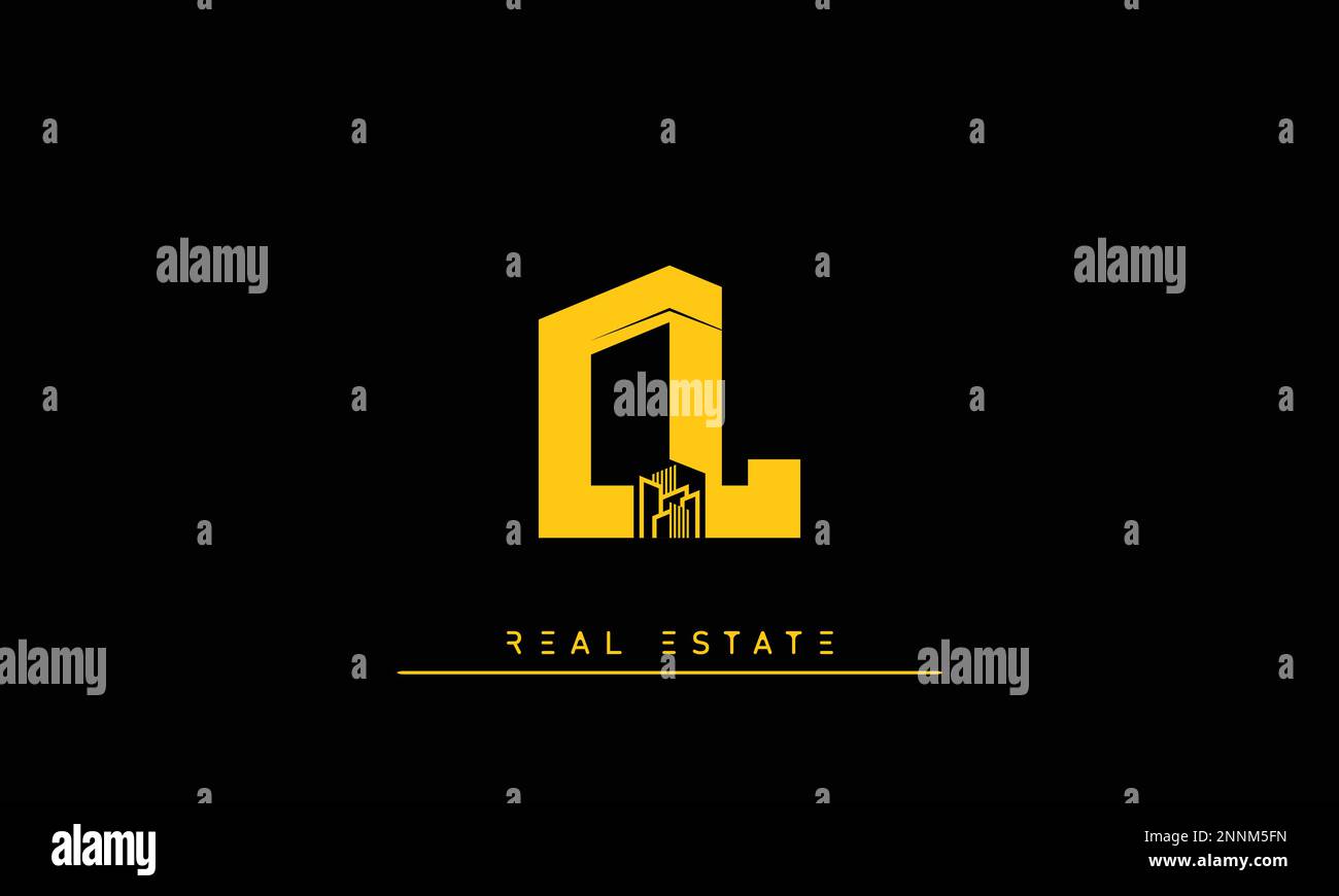 Immobilienbriefe Initialen Monogramm Logo CL , LC Stock Vektor