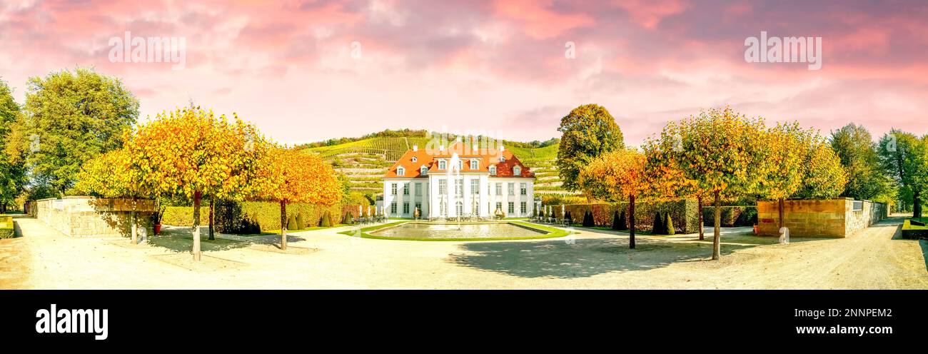 Schloss Wackerbarth, Radebeul, Sachsen, Deutschland Stockfoto