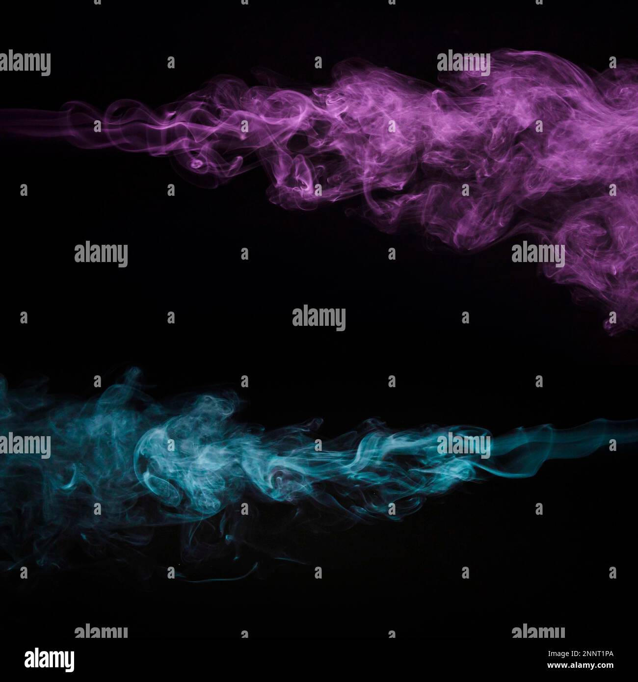 Kreativer pinkblauer rauchschwarzer Hintergrund. Hochauflösendes Foto Stockfoto