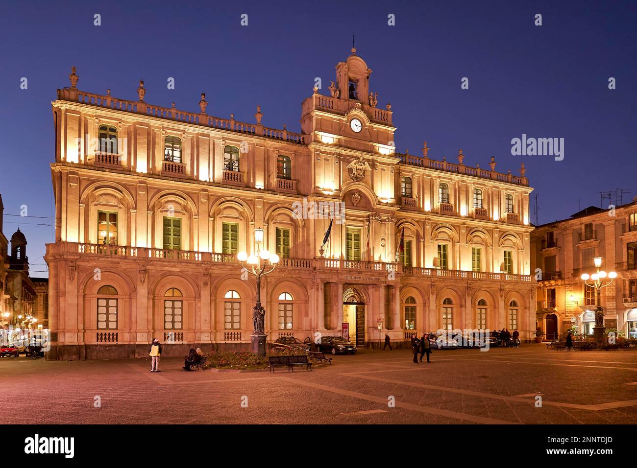 Universita degli erivdi Catania. Universität. Sizilien Italien Stockfoto