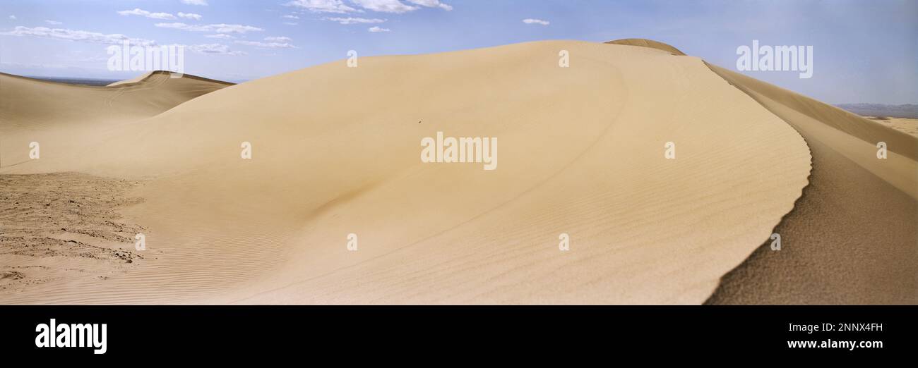 Landschaft mit Sanddünen in der Wüste Stockfoto