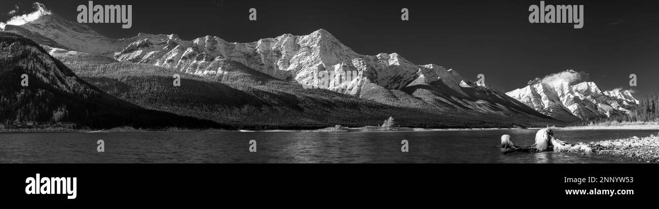 Goat Mountain, Goatview Peak und Spray Lakes Reservoir, Alberta, Kanada Stockfoto