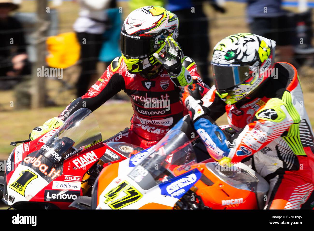 Phillip Island, Australien, 26. Februar 2023. Alvaro Bautista von ESP auf dem Aruba.IT Racing – Ducati Ducati während der FIM-Superbike-Weltmeisterschaft 2023 auf der Phillip Island Circuit am 26. Februar 2023 in Phillip Island, Australien. Kredit: Dave Hewison/Speed Media/Alamy Live News Stockfoto