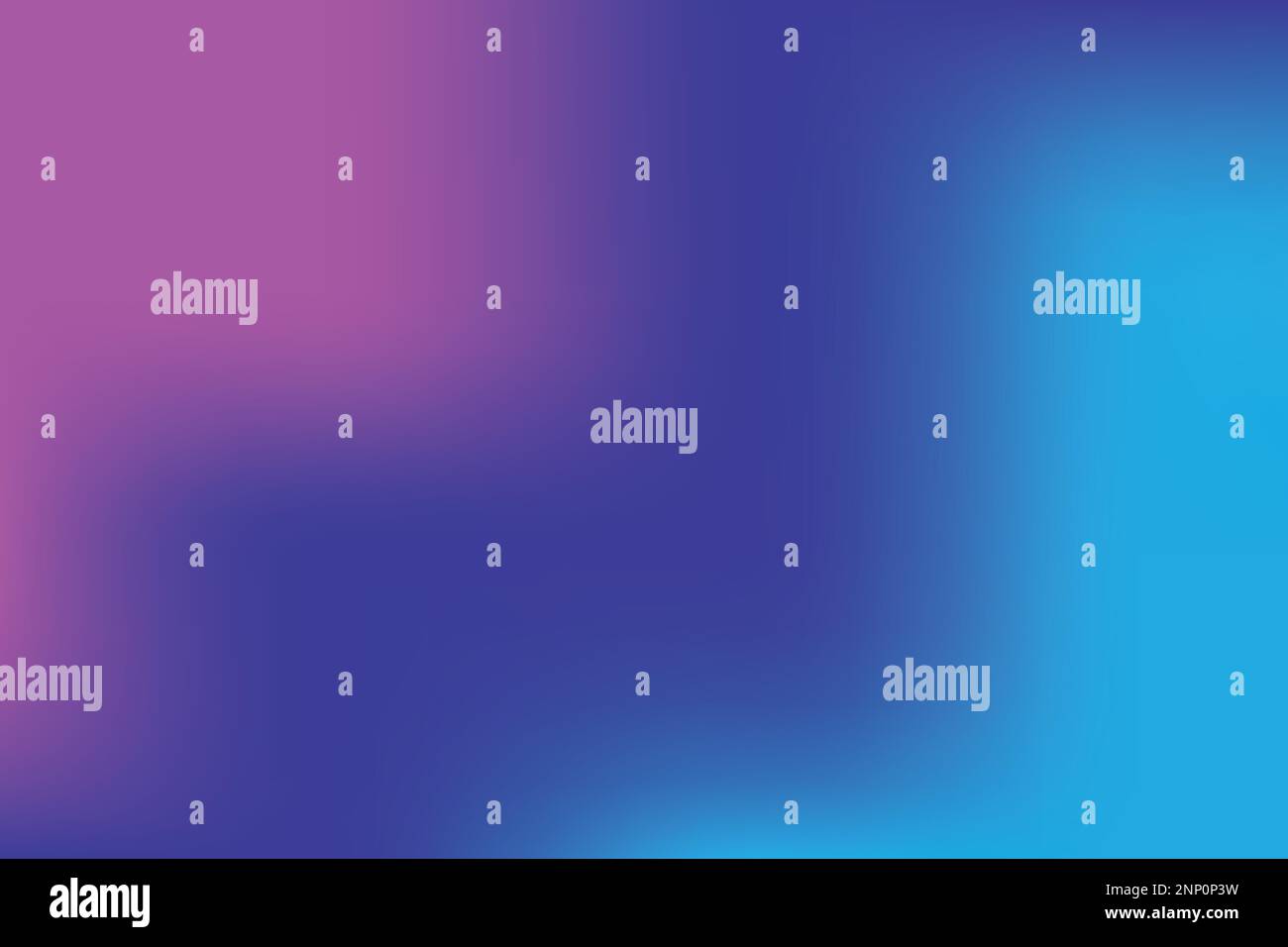 Dreamy Blue Violett Vibrant Gradient Vector Hintergrund. Sonnenaufgang, Sonnenuntergang, Himmel, Neon-Design-Element In Wasserfarbe. Stock Vektor