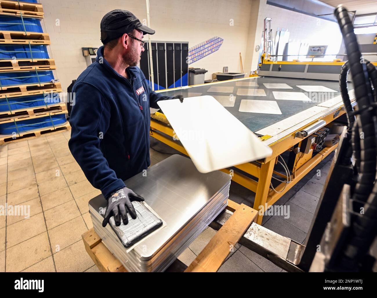 Bruchsal, Deutschland. 08. Februar 2023. Bei der Kurt Ries GmbH ...