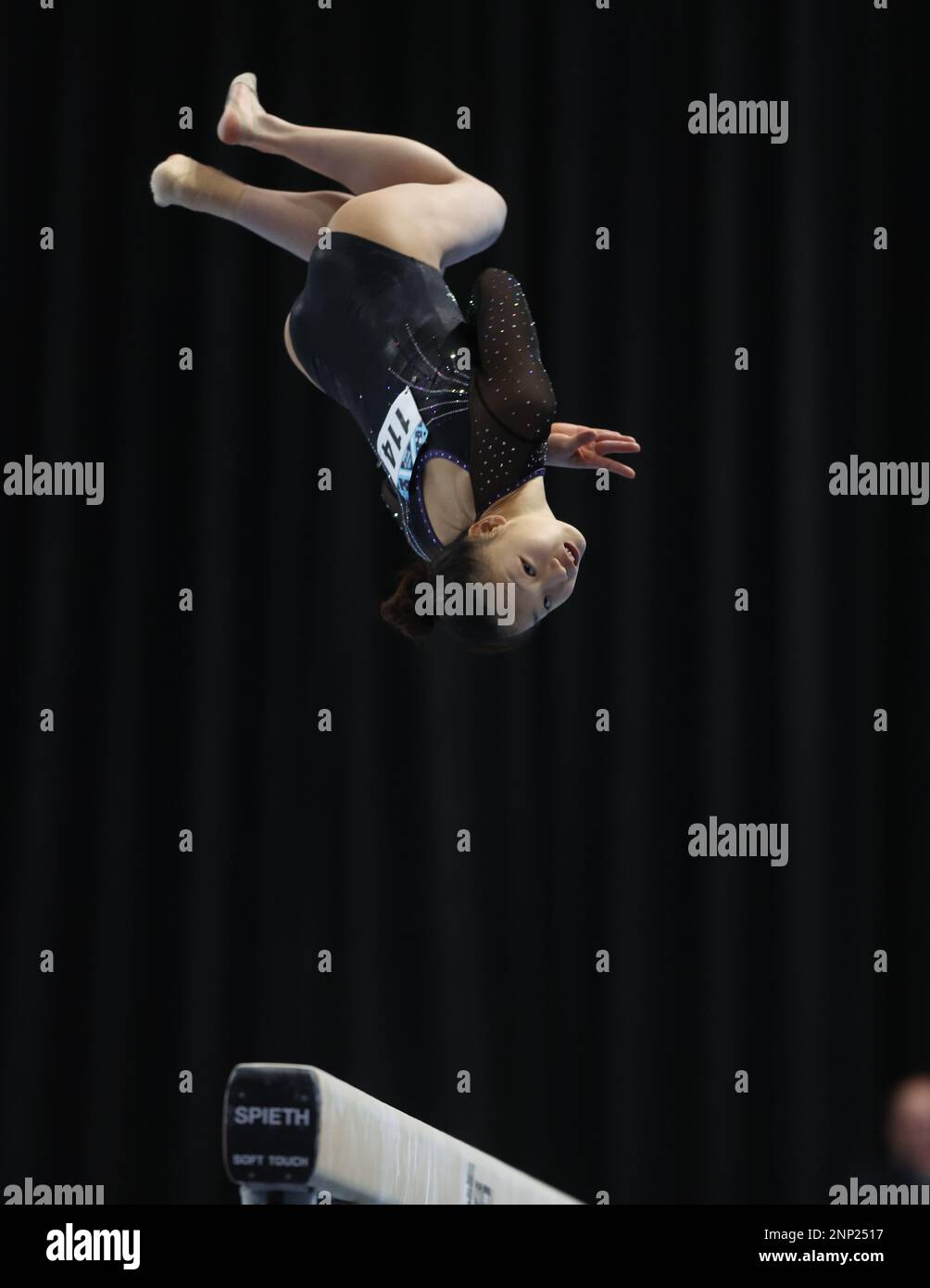 Louisville, KY, USA. 25. Februar 2023. USA Gymnastics 2023 Winter Cup, Louisville, KY – 25. Februar 2023 – Katelyn Jong (Metroplex) nimmt am USAG Winter Cup 2023 in Louisville, KY, Teil. Foto von Wally Nell/ZumaPress (Kreditbild: © Wally Nell/ZUMA Press Wire) NUR REDAKTIONELLE VERWENDUNG! Nicht für den kommerziellen GEBRAUCH! Kredit: ZUMA Press, Inc./Alamy Live News Stockfoto