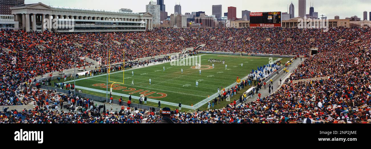 American Football Game, Soldier Field, Chicago, Illinois, USA Stockfoto