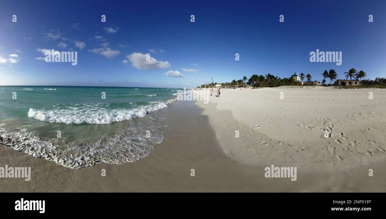 Meer- und Strandlandschaft, Varadero, Kuba Stockfoto