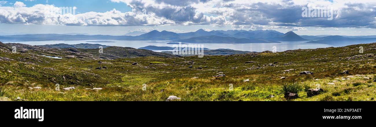 Appecross Pass Summit, Strathcarron, Schottland Stockfoto