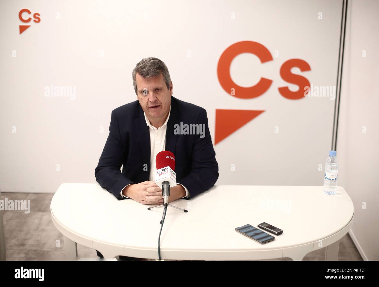 Carlos Cuadrado, deputy general secretary of Ciudadanos (Cs), during an interview with Europa Press at the party's headquarters in Madrid (Spain) on December 29, 2020. 29 DECEMBER 2020;: CARLOS CUADRADO;INTERVIEW;POLITICS;CITIZENS;CS;CONGRESS;CONGRESS OF DEPUTIES;INÉS ARRIMADAS Eduardo Parra / Europa Press 12/29/2020 (Europa Press via AP) Stockfoto