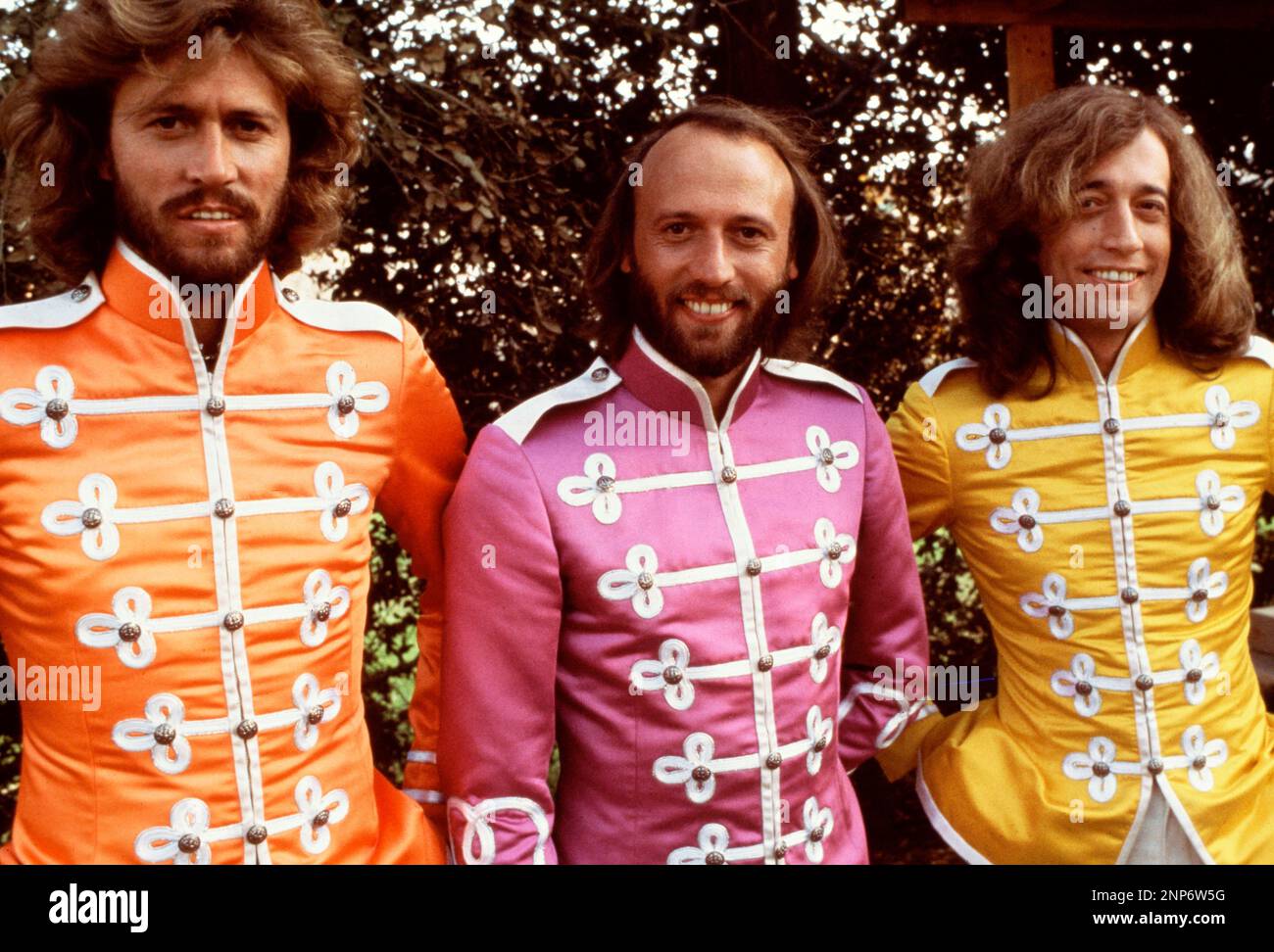ROBIN GIBB, MAURICE GIBB UND BARRY GIBB IN SGT. PEPPER'S LONELY HEARTS CLUB BAND (1978), REGIE MICHAEL SCHULTZ. Kredit: PARAMOUNT PICTURES / Album Stockfoto