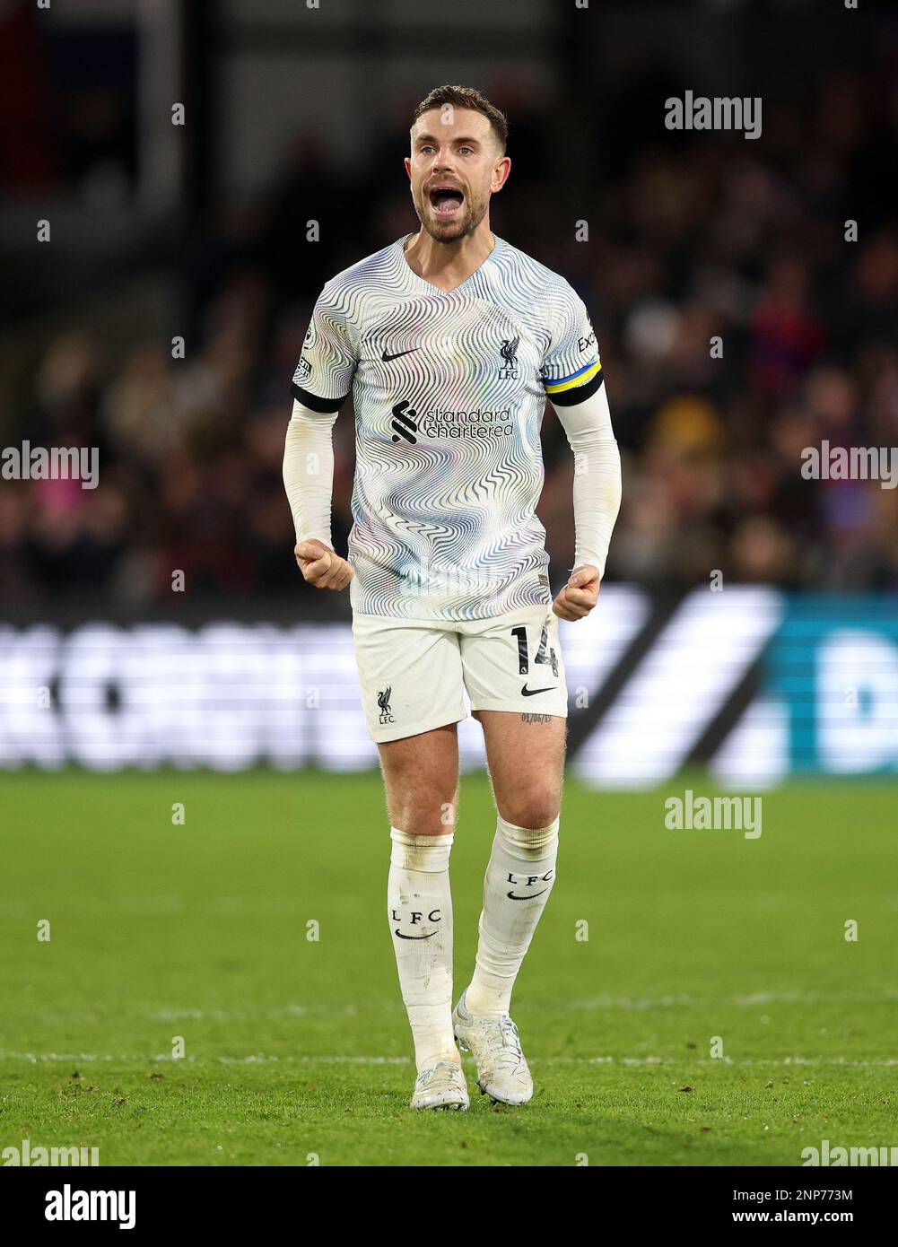 London, England, 25. Februar 2023. Jordan Henderson von Liverpool während des Premier League-Spiels im Selhurst Park, London. Der Bildausdruck sollte lauten: David Klein/Sportimage Stockfoto