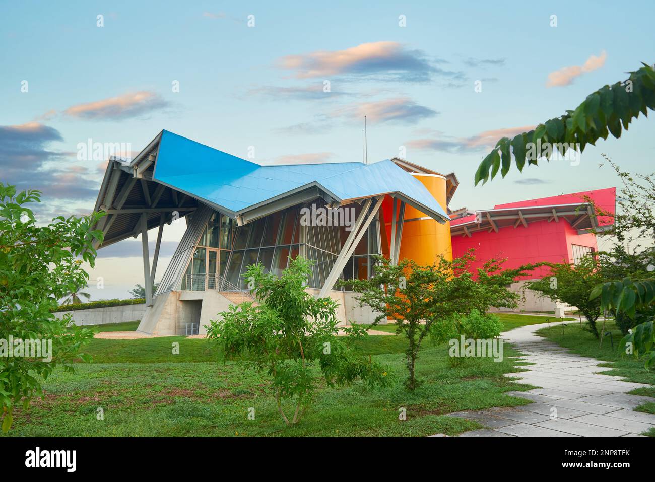 Biodiversitätsmuseum von Frank O. Gehry, Panama-Stadt, Republik Panama, Mittelamerika, Amerika Stockfoto