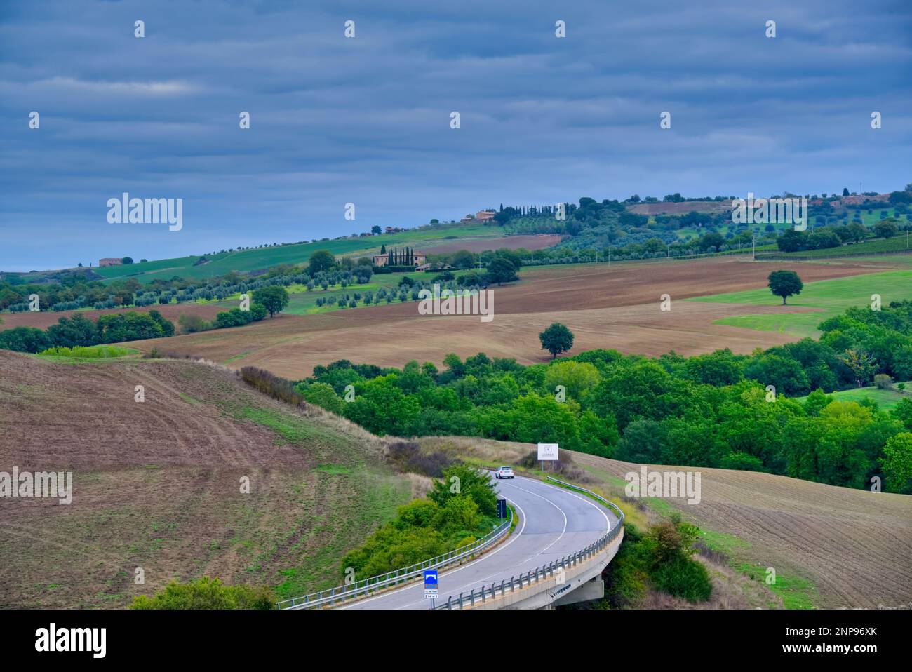 Position:43° 4' 25,26' N, 11° 37' 32,42' E entnommen @Siena, Italien Siena, Toskana, 53026, Italien Stockfoto