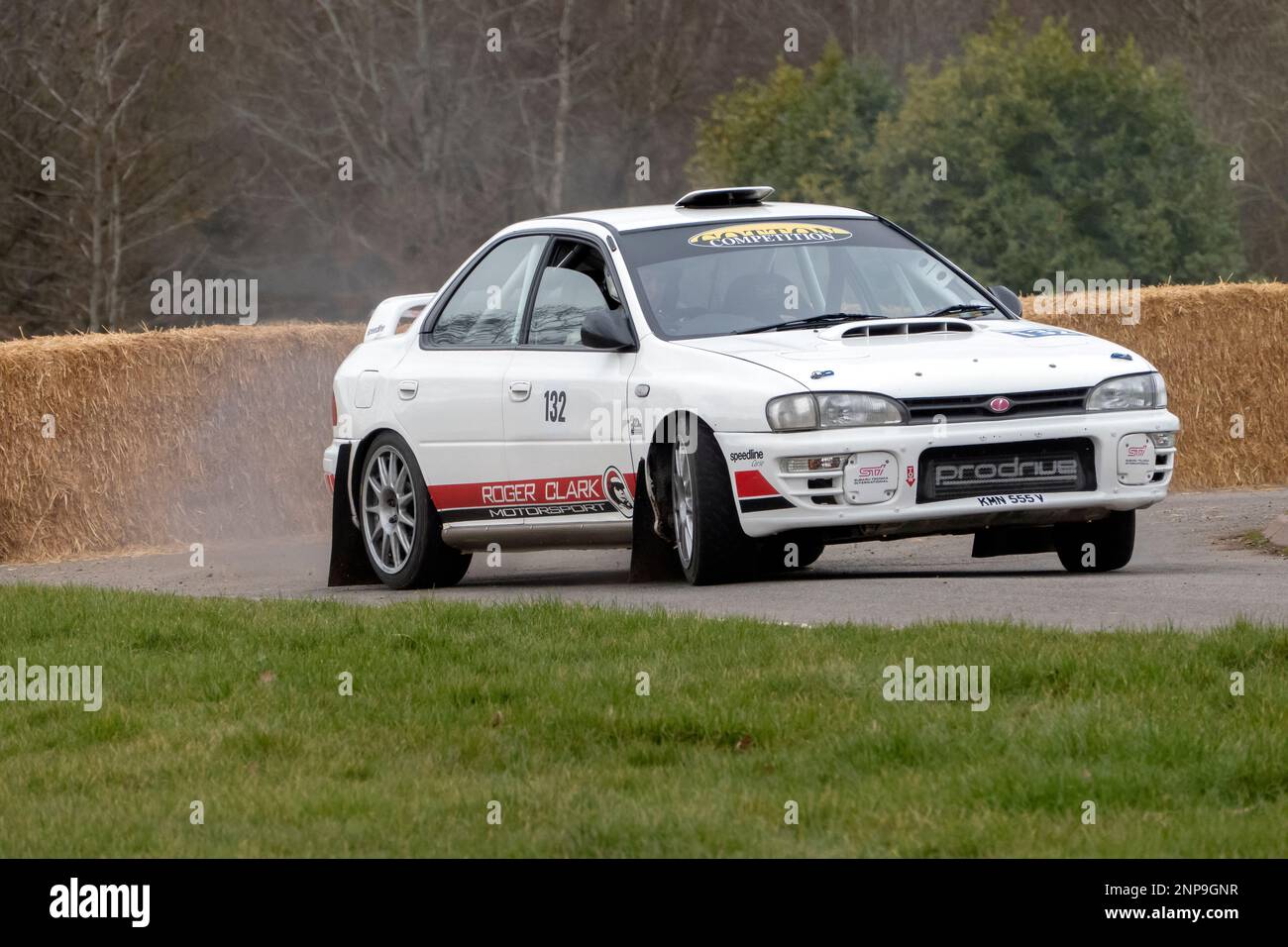 2000 Subaru Impretza bei Race Retro 2023 Exhibition und Rally Stages im Stoneleigh Park Warwickshire UK Stockfoto