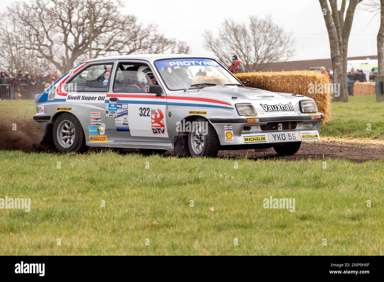 1978 Vauxhall Chevette Rally Car bei Race Retro 2023 Exhibition und Rally Stages im Stoneleigh Park Warwickshire UK Stockfoto